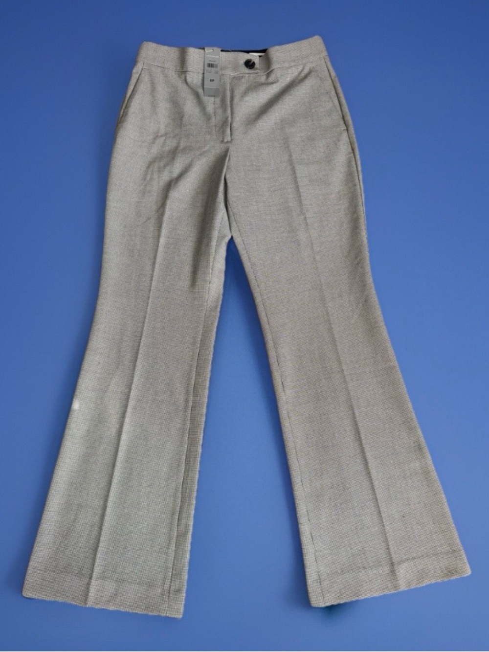 NWT Ann Taylor High Rise Madison Patterned Trousers Size 8P